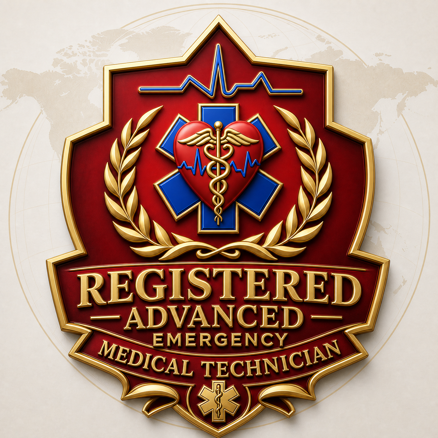 AREMT Registered Advanced Emergency Medical Technician patch