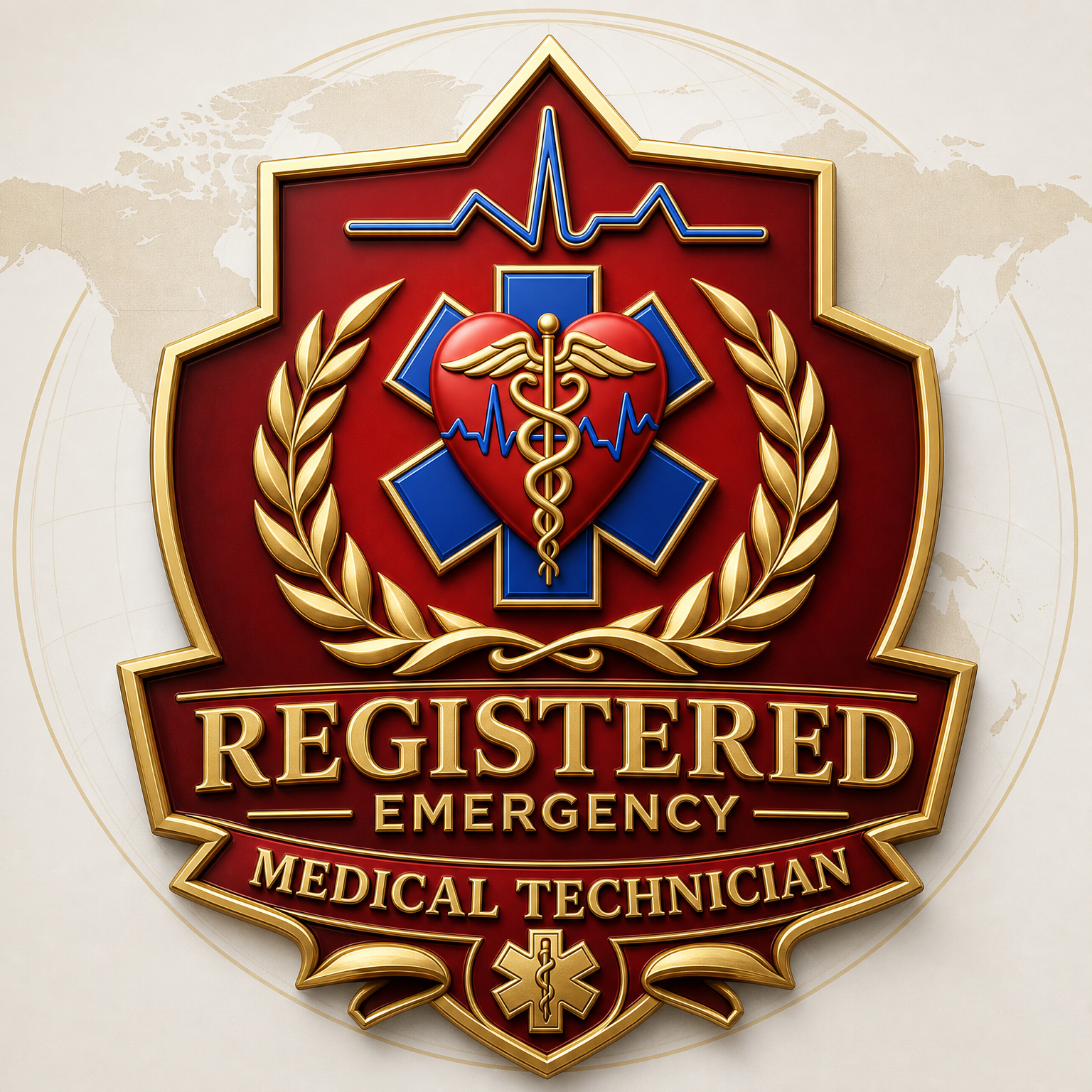AREMT Registered Emergency Medical Technician patch